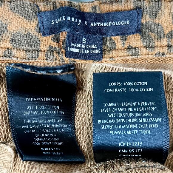 Sanctuary x Anthropologie Leopard Print Corduroy Jogger Pants Small - Picture 8 of 12